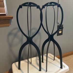 Two wig stands